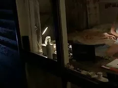 Blonde voyeur masturbation