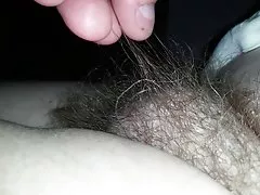 Joli brillant doux chatte poilue joufflus sort de la douche